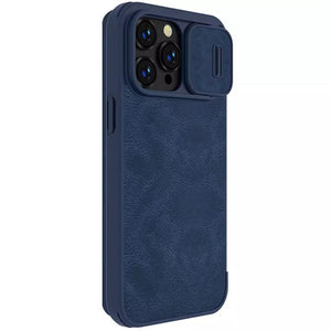 iPhone Nillkin Camera Protection QIN Leather Flip Case Blue