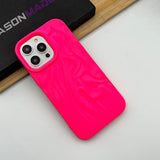 iPhone Neon Fluorescent Pleated Wavy Design Case Cover