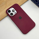 iPhone 15 Series Liquid Silicone Case Cover Marsala