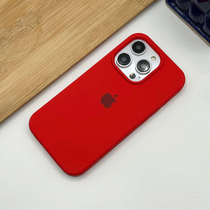 iPhone 15 Series Liquid Silicone Case Cover Red