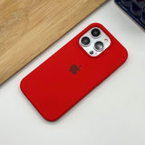 iPhone 15 Series Liquid Silicone Case Cover Red