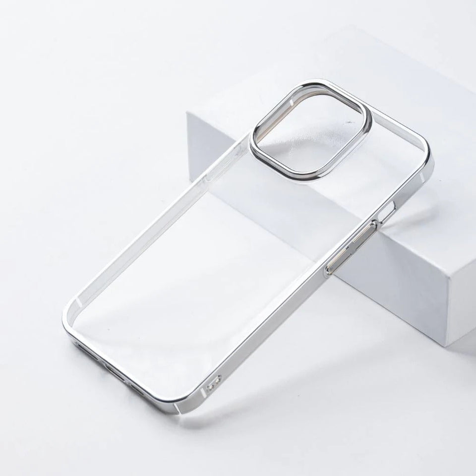 iPhone Crystal Clear Chrome Electroplated Bumper Case Cover